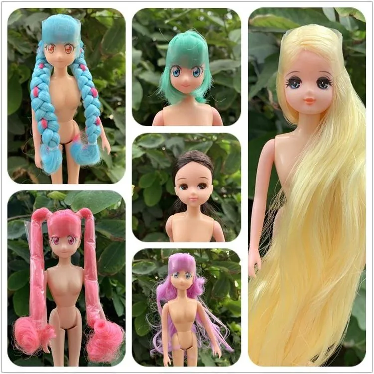 Rare édition limitée Licca poupée jouet tête Original dessin animé poupée tête filles garçons bricolage Dressing cheveux jouets Collection mignon poupée tête