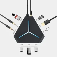 c c hub multi USB HUB C HUB ל- USB Multi 2.0 Dock מתאם HDMI עבור USB-C אביזרים Pro MacBook סוג C מפצל 3 יציאות USB HUB C (5)
