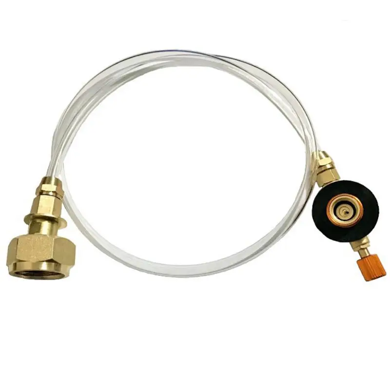 

BZ1163 Gas Tank Inflation Valve Flat Gas Tank Inflation Valve For Outdoor Stoves Conversion Joint Camping Gas Tank Inflation