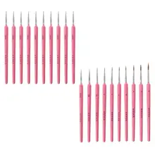 10 шт./компл. Волк волос Ручка Тонкая кисть для рисования, ручка набор художника акварель акрил Краски ing кисть художественные рисовальные принадлежности L41E