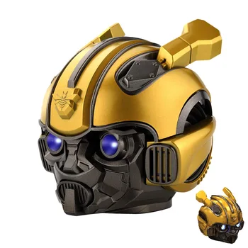 

Bumblebee Helmet Bluetooth Speaker Portable Mini FM Radio HiFi Smart Subwoofer Bluetooth Loudspeakers Usb TF Stereo Play Speaker