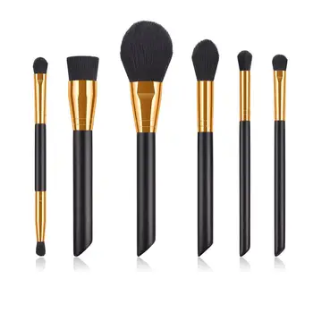 

6pcs Makeup Brushes Set Fine Glitter Pearlescent Brush Handle Foundation Blush Eye Shadow Lip Brush Kit Beauty Tools