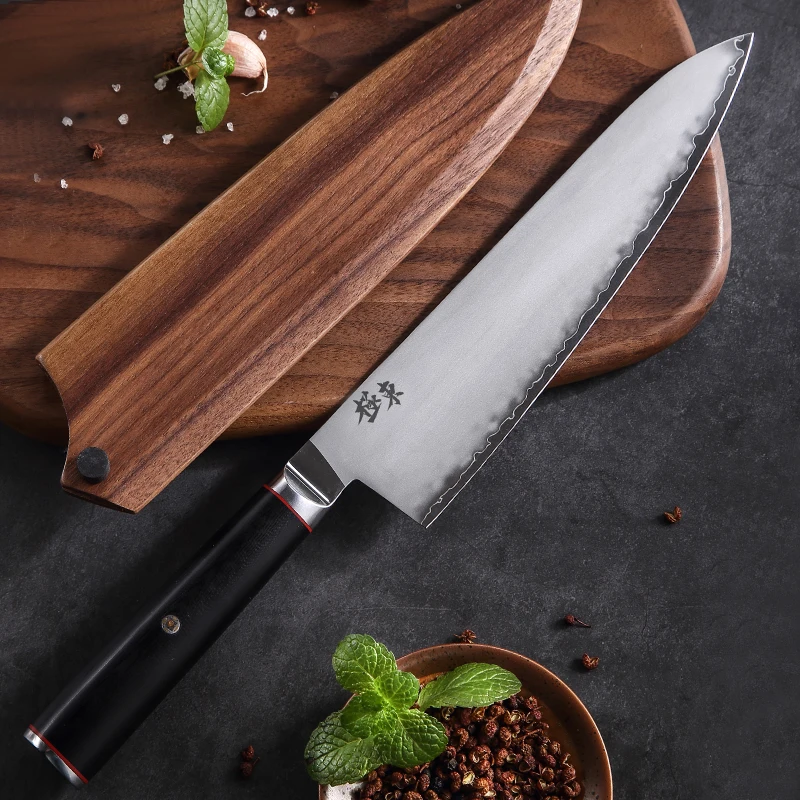 Японский нож из композитной стали для ковки ножи шеф повара Gyuto филе Santoku обвалки