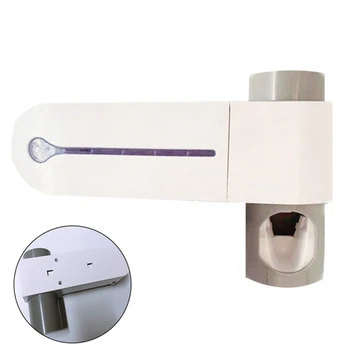 

2 in 1 UV Light Ultraviolet Toothbrush Sterilizer Toothbrush Holder Automatic Toothpaste Squeezers Dispenser Oral Care Dropship