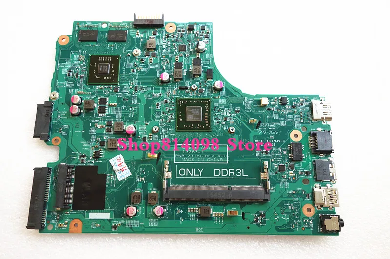

CN-0F594Y F594Y подходит для DELL INSPIRON 3441 3541 series Материнская плата для ноутбука 13283-1 PWB:XY1KC REV:A00 A4-6210 материнская плата