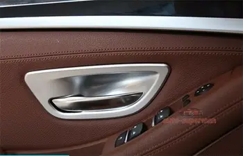 

Matt Chrome Interior Door Handle Cover Frame Trim For BMW 5 Series F10 F11 2011+