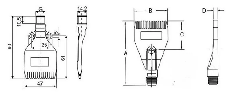 10 pcs 1/4" BSPT Thread size, ABS Material, 727-15Flat Wind Jet Air Nozzles complete sprinkler system kit