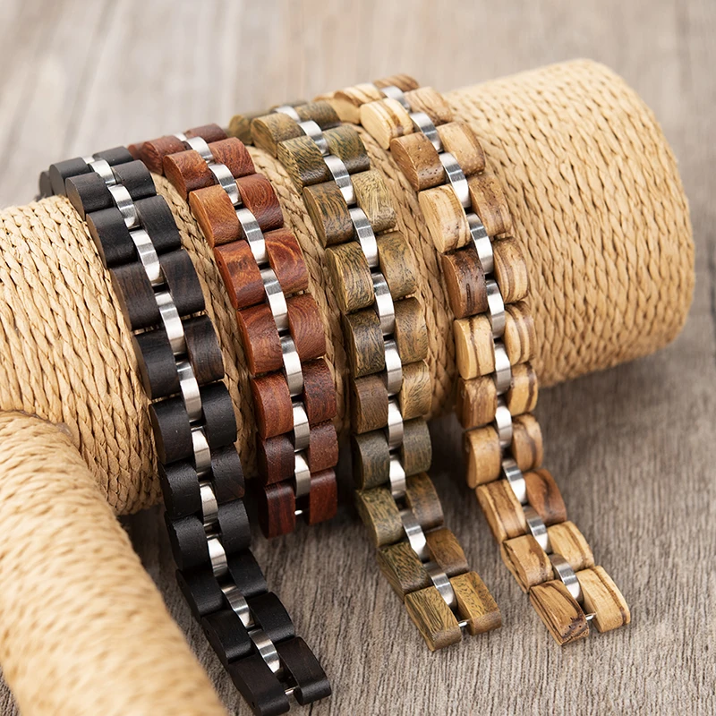 Preise BOBO VOGEL 2019 Neue Holz Armband Männer Und Frauen Bunte Pulseras Mit Geschenk Box