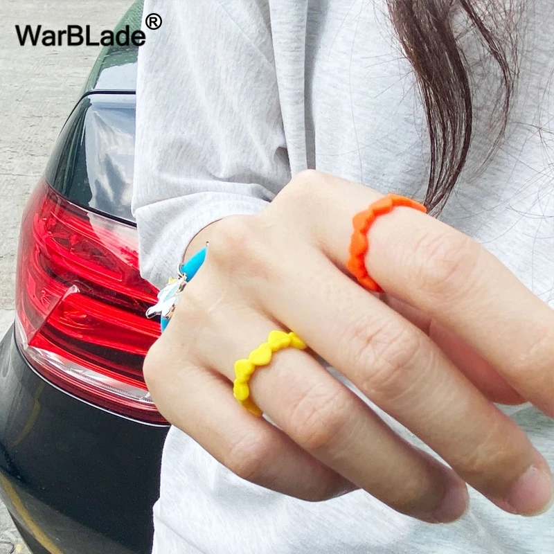 Fashion Women 3mm Thin Silicone Rings Heart-Shaped Wedding Rubber Bands Hypoallergenic Flexible Food Grade Silicone Finger Ring 4