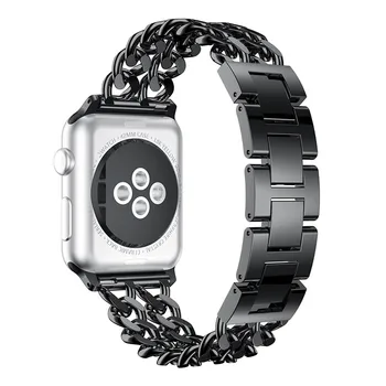 

New Link Crystal Alloy Band for Apple Watch Series 1/2/3/4 Strap Bands 40mm 44mm 42mm 38mm Luxury Metal Watch Bands Wristband