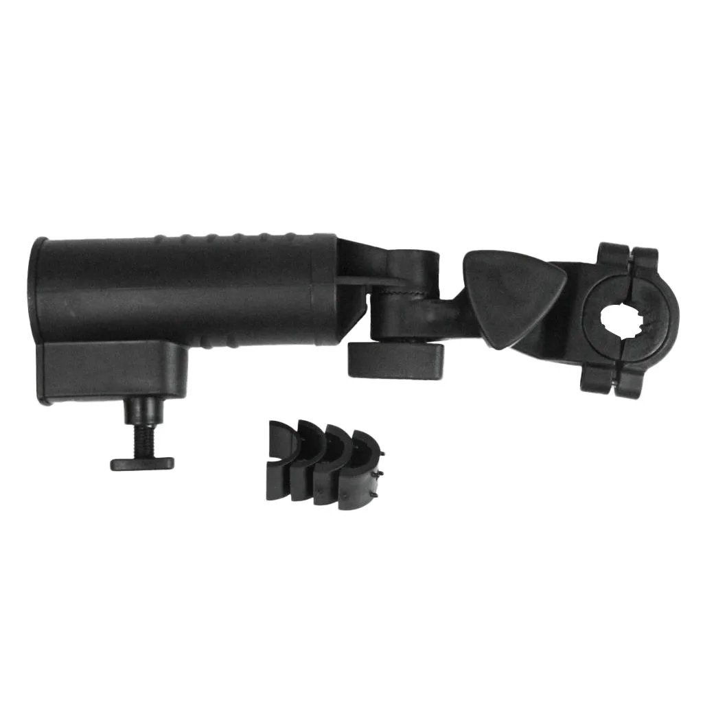 Golf Push Cart Adjustable Umbrella Holder - Universal fit for Golf Trolley Stroller Cycling Handlebar Mount Attachment