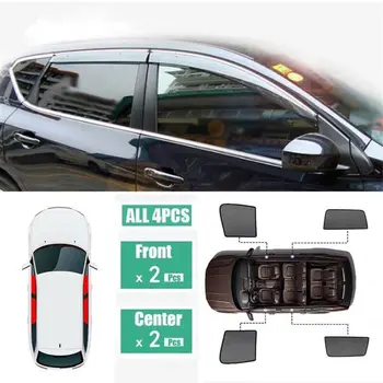 

For Nissan Tiida 4Pcs Windows Sunshade UV Ray Protector Mesh Block Privacy Visor