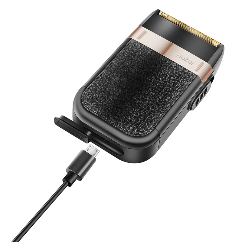 Surker электрическая возвратно-поступательная бритва Беспроводная Usb зарядка триммер для бороды станок для бритья можно мыть, чтобы дать запасную режущую головку