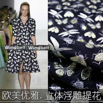 

100cm*140cm/piece European and American jacquard dress suit clothing fabrics high-grade fabrics