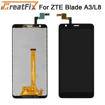 

5.0 Inch For ZTE Blade L8 / A3 2019 LCD Display With Touch Sensor Digitizer Assembly Black Color With Tools Tape