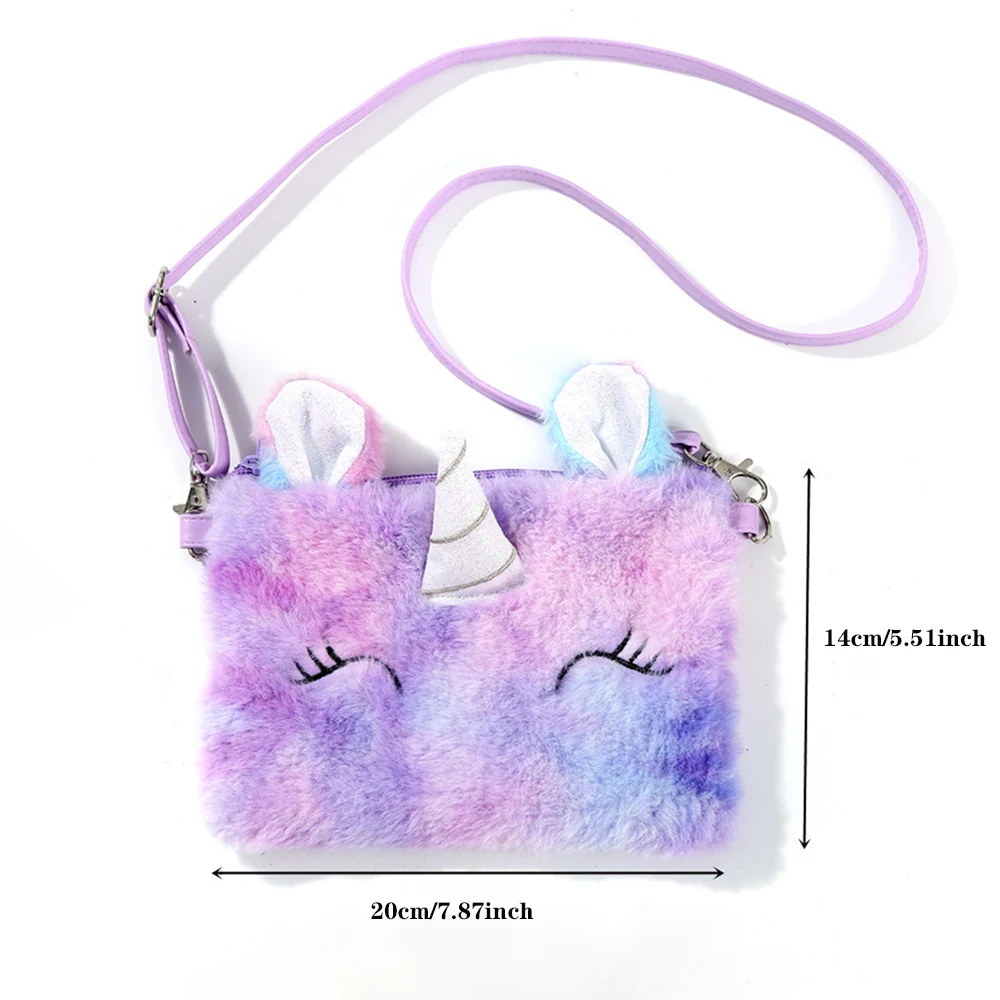Children Girls Shoulder Bag Cute Unicorn Animals Messenger Bag Kids Keys Valentine&rsquo;s Day exquisite gifts for friends