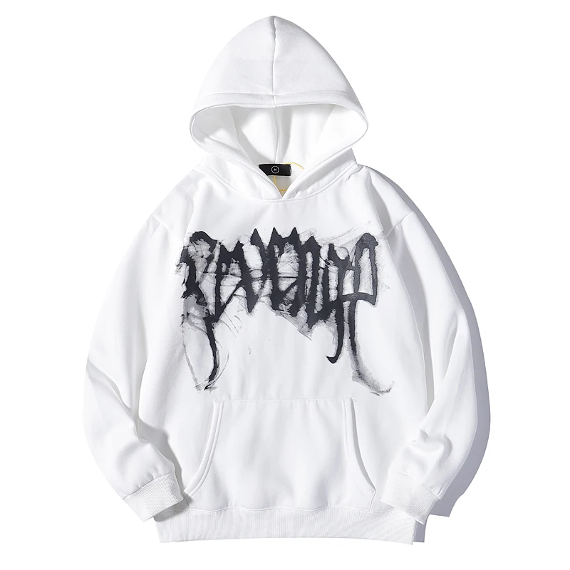 Hip Hop XXXtentacion Revenge Hoodies Bone Skull Smoke Print Sweatshirts Men Women Harajuku Streetwear Fleece Autumn Pullover