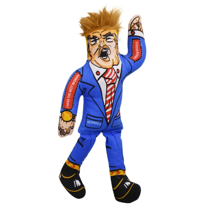 Собака Кошка пищащие игрушки, Дональд Трамп, жевательная игрушка для собак, забавная игрушка для домашних животных, пищалка, TB, распродажа