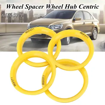 

4x Wheel Center Collar Hub Centric Ring Wheel Rim 66.6mm - 57.1mm Spacers Hub Ring For VW/Audi/Skoda/Seat