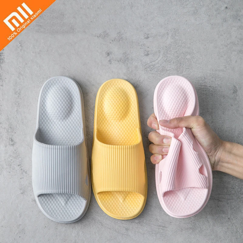 Xiaomi Zapatillas planas para parejas, Chanclas de playa de verano para hogar, sandalias de masaje, antideslizantes informales para Baño|Control remoto inteligente| - AliExpress