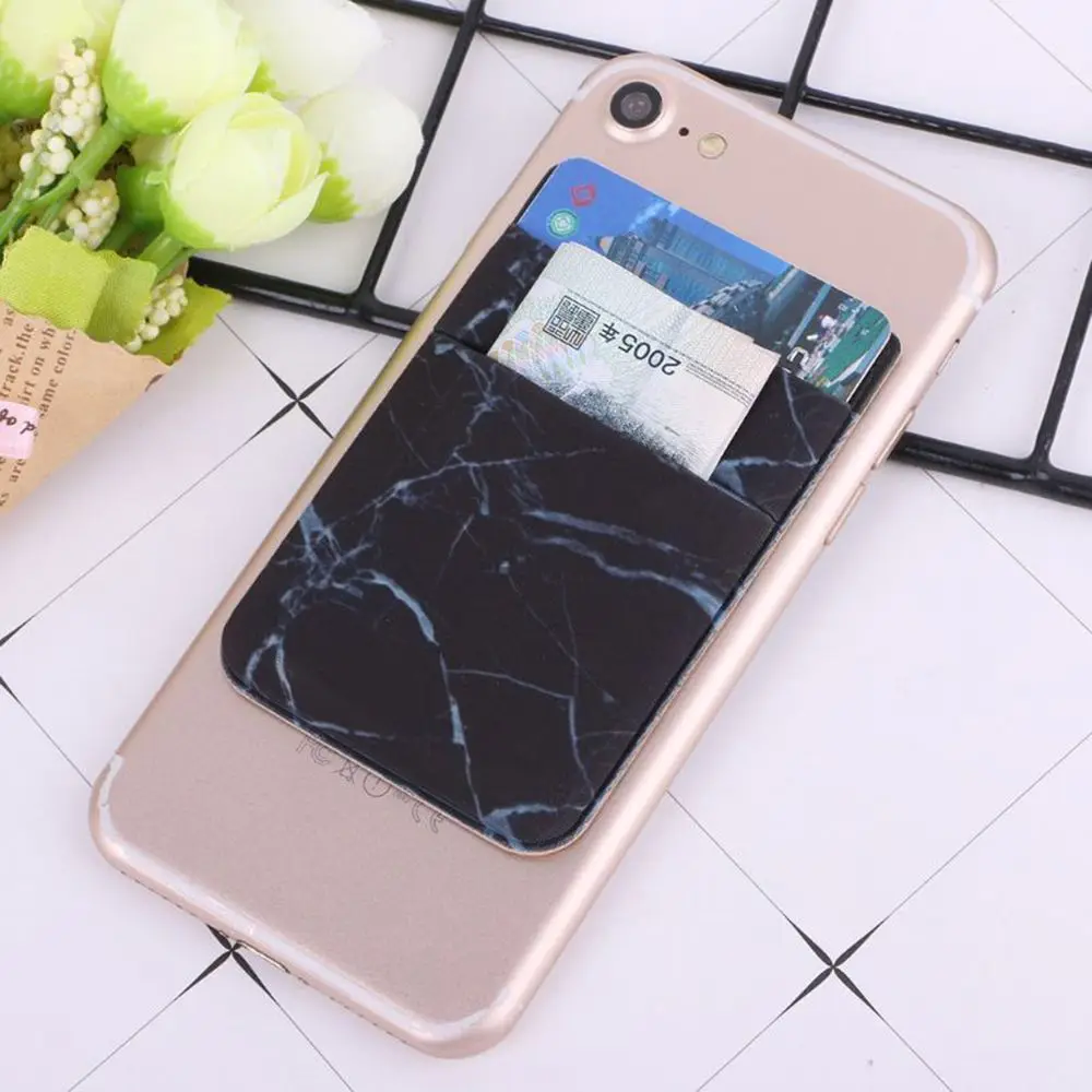 1 шт. Мрамор узор мобильный телефон для кредитных карт Чехол портмоне с