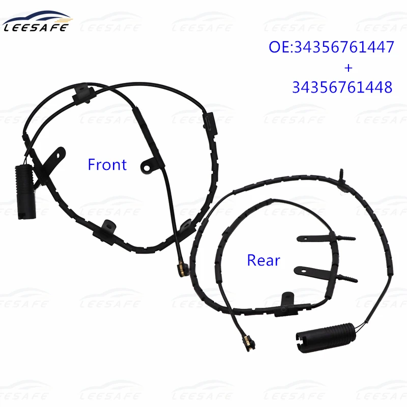 Sensor de desgaste de pastilla de freno delantero y para Mini Cooper R50 R52 R53 OEM NO 34356761447 34356761448, cable de inducción de freno de repuesto|Líneas de freno| - AliExpress