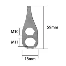 

Aluminum Alloy Fishing Reel Combo Wrench Reel Parts & Repair Handle Nut Wrench Socket Wrench Nut Tools For Repair Of Wrench