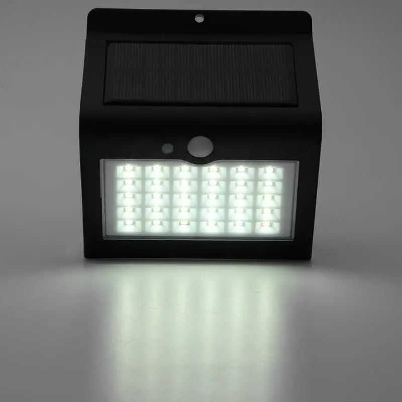 30LED солнечный светильник Датчик Открытый водонепроницаемый сад бытовой Двор Настенный светильник