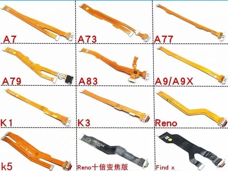 OPPO A1 A3 A5 A7 A9 A73 A77 A79 A8 USB Charging Flex Cable IC Connector Microphone Vibrating Motor PCB Board Headphone Jack | Мобильные