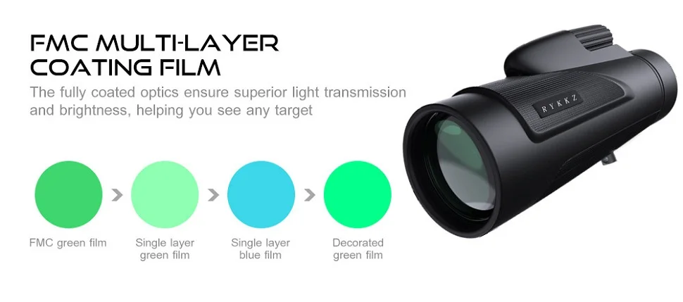 HD Monocular Zoom Telescope BAK4 Prism FMC High Power Compact Waterproof Monoculars with Smartphone Adapter and Tripod (14)