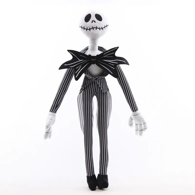 Джек Скеллингтон Салли кукла черный скелет череп плюшевая игрушка кукла Хэллоуин Рождество город вечерние украшения