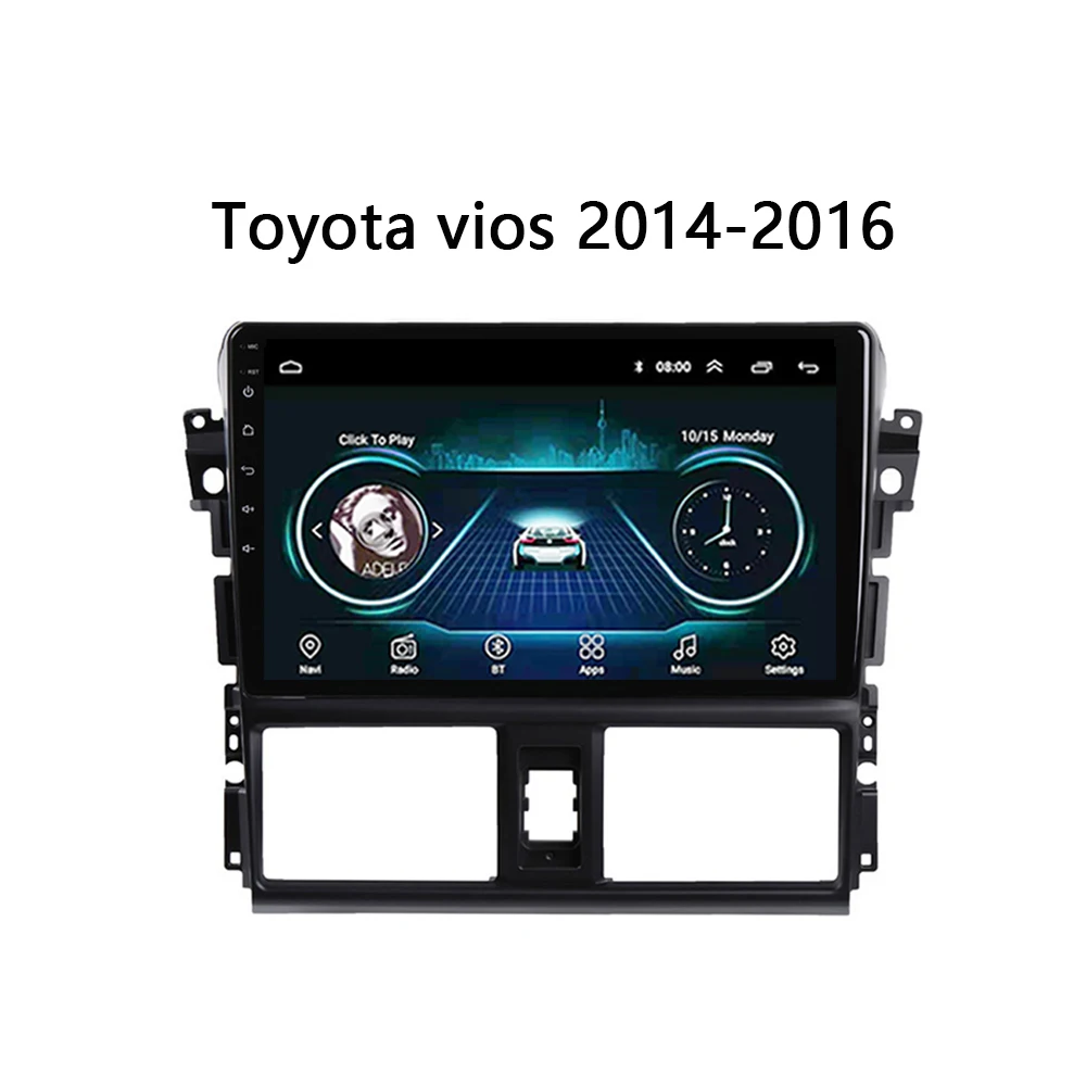 Автомобильная магнитола для 2013 2016 Toyota Vios мультимедийная система gps навигация