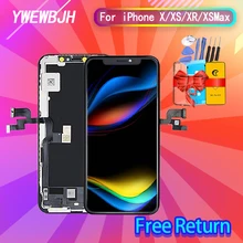 Aaa + + + para iphone x xs oled com 3d toque digitador assembléia tela lcd substituição display para iphonex lcd nenhum pixel morto