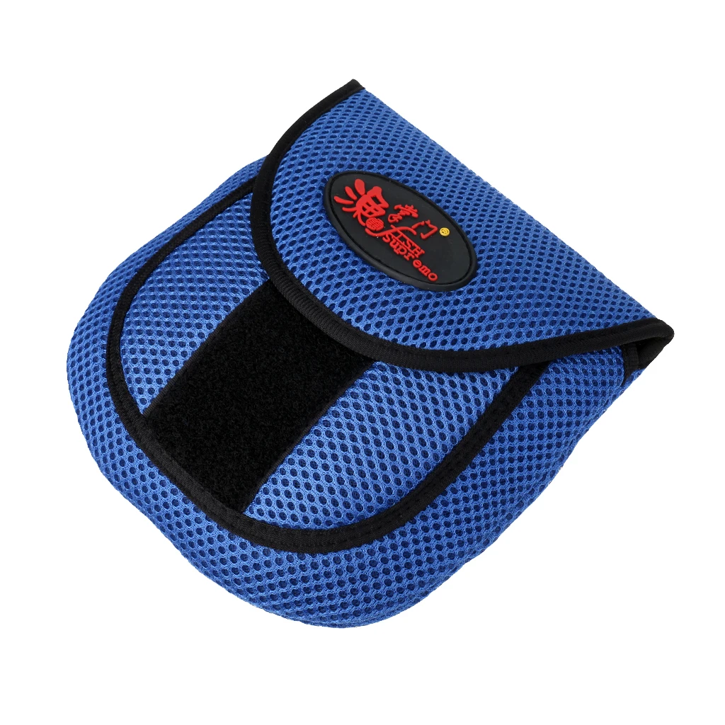 Mesh Cloth Fly Fishing Reel Storage Bag Protective Cover Case Pouch Reel Holder Protector