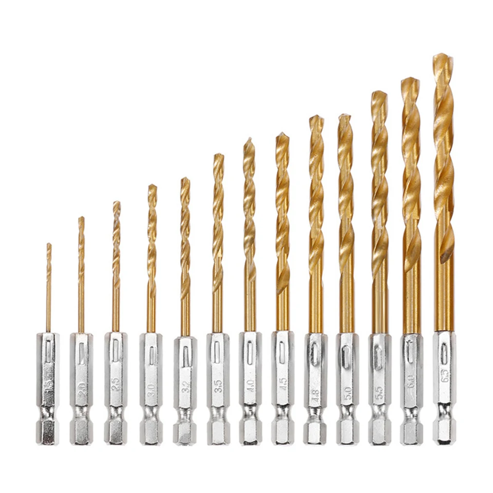 

Micro HSS Twist Drilling Bits Straight Shank Electrical Metal/Wood/Plastic Drill Bit Set Tools 1/4 Hex Shank 1.5mm-6.5mm