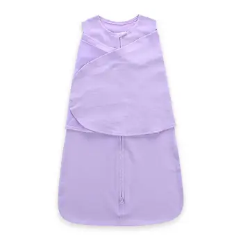 

Soft Cotton Baby Sleepsack Infants Swaddling Sleeping Bag Solid Color Wrap Cloth QX2D