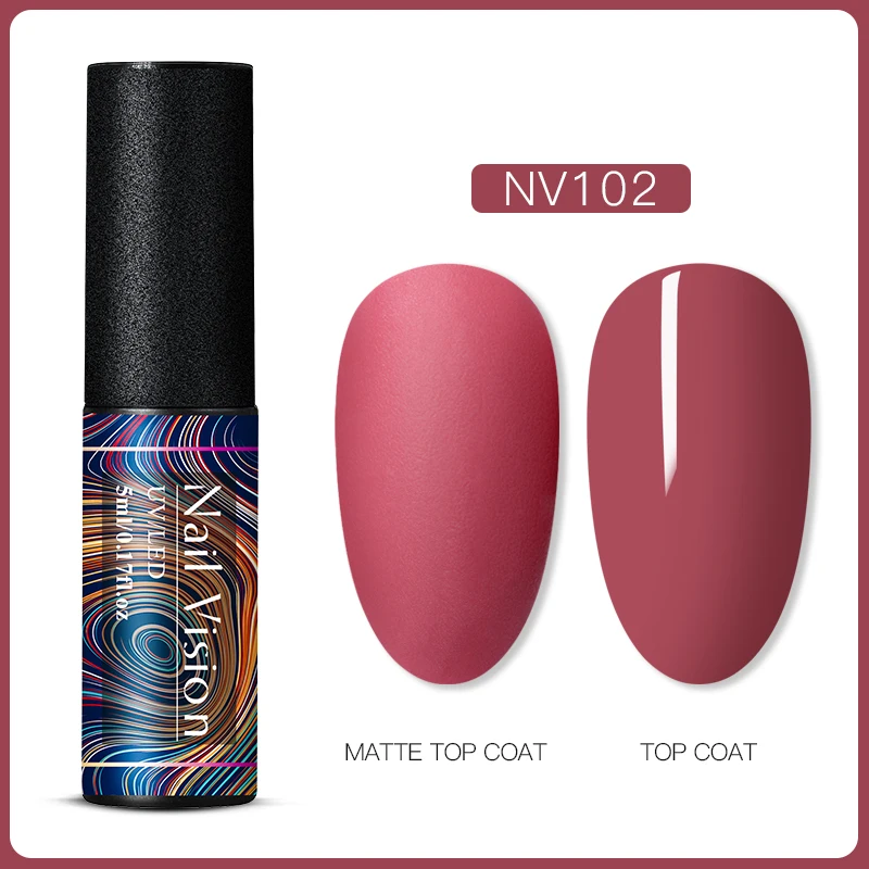 Nail Vision матовый цвет УФ-гель для ногтей 5 мл чистый цвет матовое покрытие требуется Сделай Сам Маникюр замочить от ногтей гель лак - Цвет: HHS06697