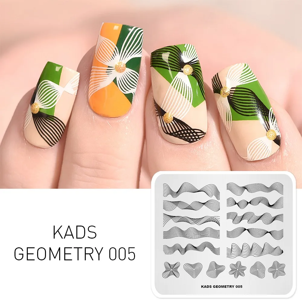geometry 005 Пластина для стемпинга для нейл-арта штамп шаблон цветок листья Геометрическая линия изображение шаблон пластина для маникюра трафарет дизайн инструменты - Цвет: geometry 005