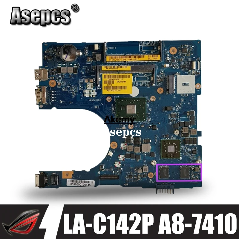 

For Dell Inspiron 5455 5555 Laptop Mortherboard With A8-7410 CN-0GFDVC GFDVC 0GFDVC AAL12 LA-C142P motherboard tested 100% work