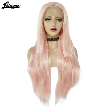 

Ebingoo High Temperature Fiber Peruca Silver Grey Patinum Blonde Long Straight Synthetic Lace Front Wig For Women