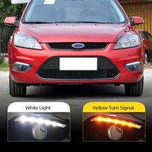 2 шт. Стайлинг автомобиля для Ford Focus Sedan светодиодный дневные