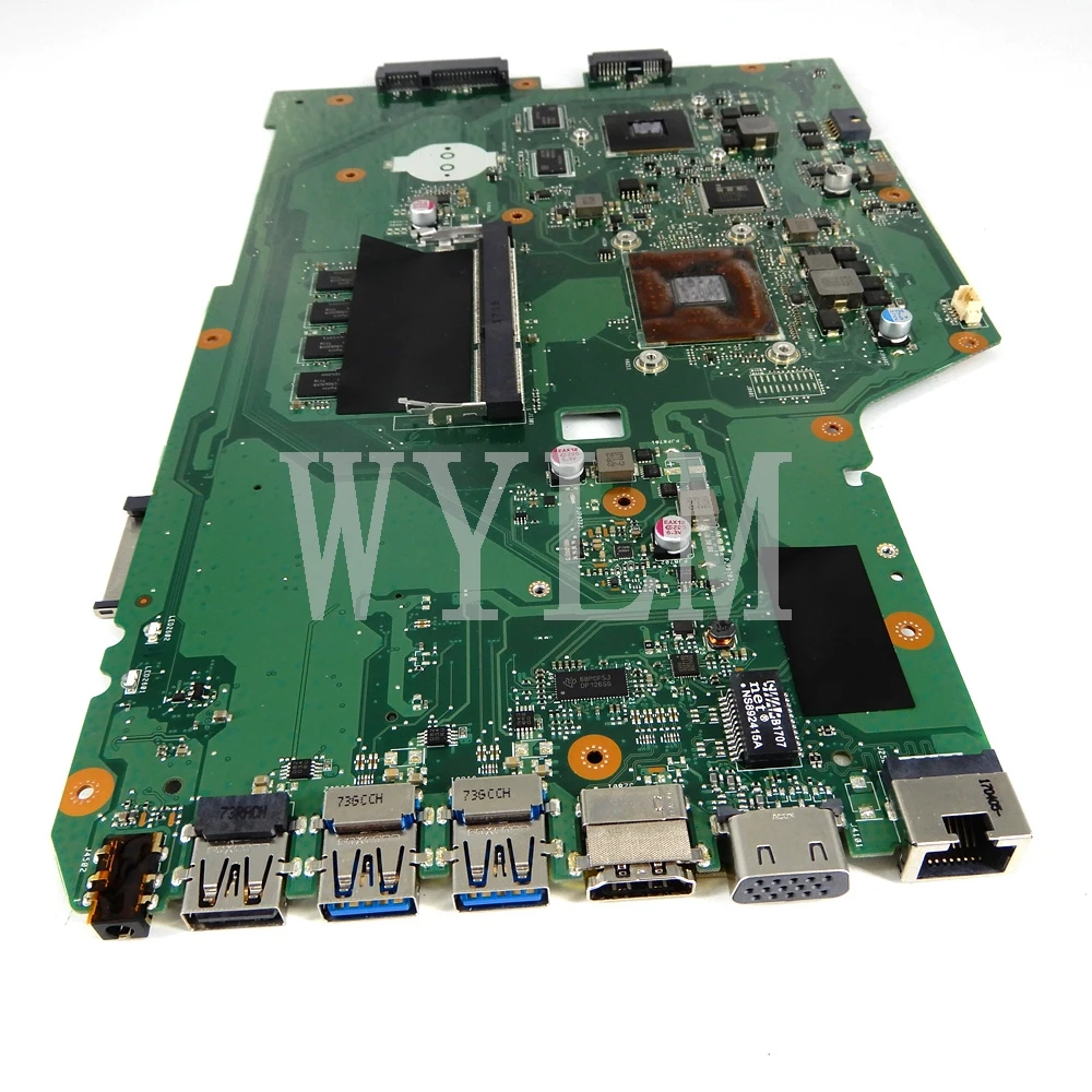 Материнская плата X751YI 4 Гб ОЗУ E1-7010CPU 2 Гб видеокарта X751YI Материнская плата Asus X751Y X751YI K751Y Материнская плата ноутбука тест ОК