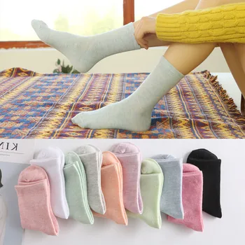 

Hot Selling Casual Socks Women Pack 10 Pairs Solid Color Cotton Sports Socks Lot 5 Pairs Breathable Soft Unisex Ankle Socks Set