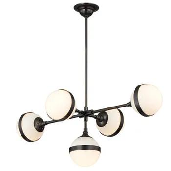

Postmodern Nordic LED Chandelier Living Room Lamp Personalized Creative Elements Glass Ball Bedroom Restaurant Chandelier Lamps