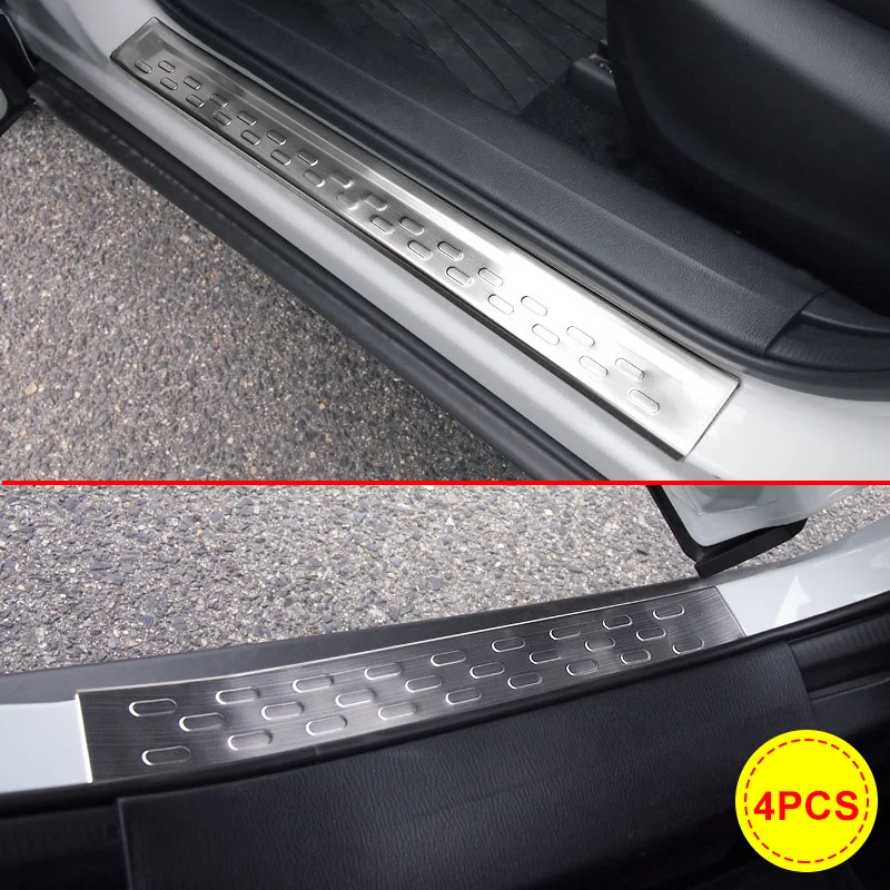 

Door Sill Protector Cover Trim Fit For Mazda CX-3 2016 2017 2018 2019 Door Entry Guard Plate Accessories Stainless Steel