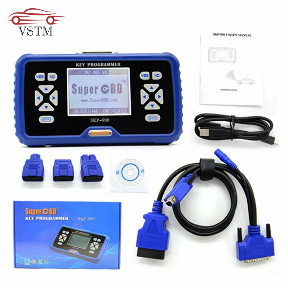 Programador chave skp900 do programador skp900 do automóvel de superobd obd2 da mão SKP-900 v5.0 programador chave skp900