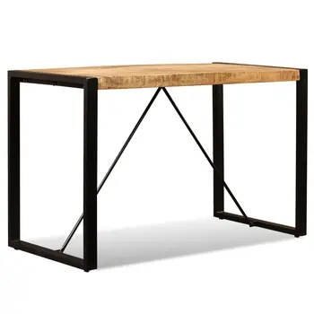 

vidaXL Dining Table Solid Rough Mango Wood 120 cm