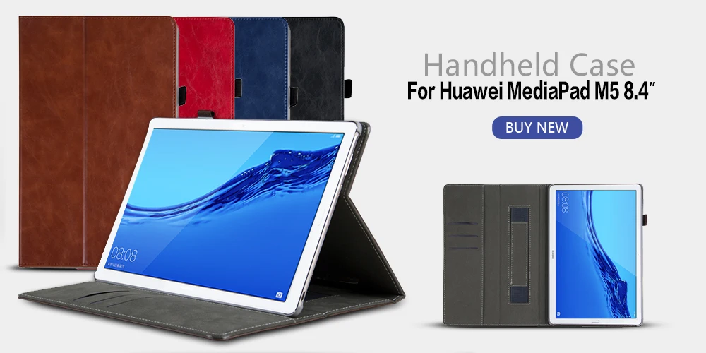 Чехол для huawei Mediapad M5 8,4 SHT-AL09 SHT-W09 8," планшет pu кожаный чехол Smart Cover+ подарок
