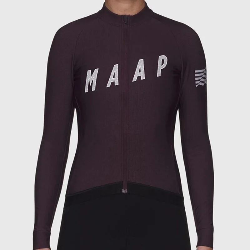 Ropa Bicicleta Pro Team Maap Спортивная одежда для женщин осень дышащий с длинным рукавом Велоспорт Джерси Manga larga ciclismo
