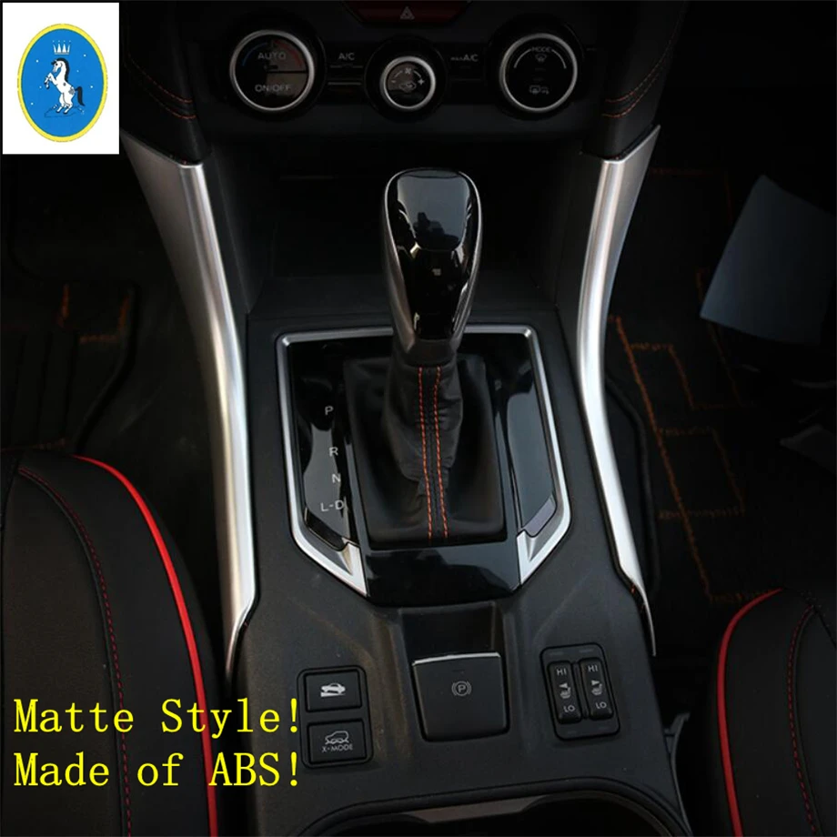 Yimaautotrim авто аксессуар центр управления шестерней панель переключения передач полоса крышка отделка Подходит для Subaru XV Crosstrek